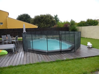 Vallado tipo red para piscina